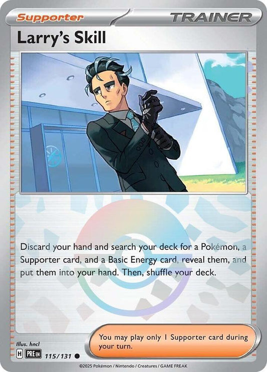 Pokemon Larry's Skill (Poké Ball) 115/131 Prismatic Evolutions