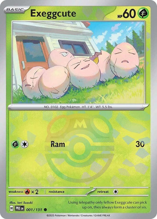 Pokemon Exeggcute (Master Ball) 1/131 Prismatic Evolutions