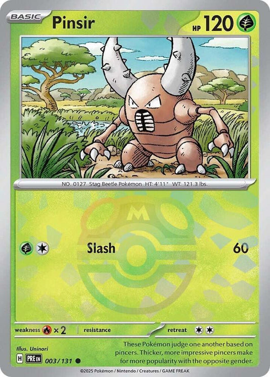 Pokemon Pinsir (Master Ball) 3/131 Prismatic Evolutions