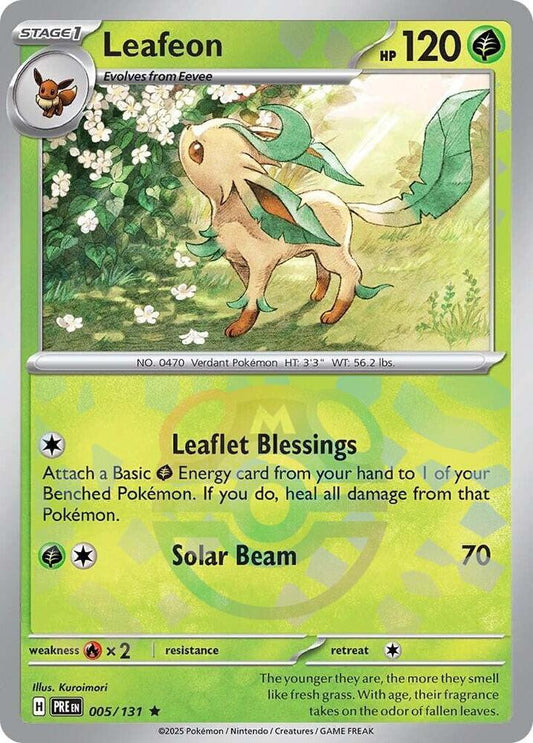 Pokemon Leafeon (Master Ball) 5/131 Prismatic Evolutions