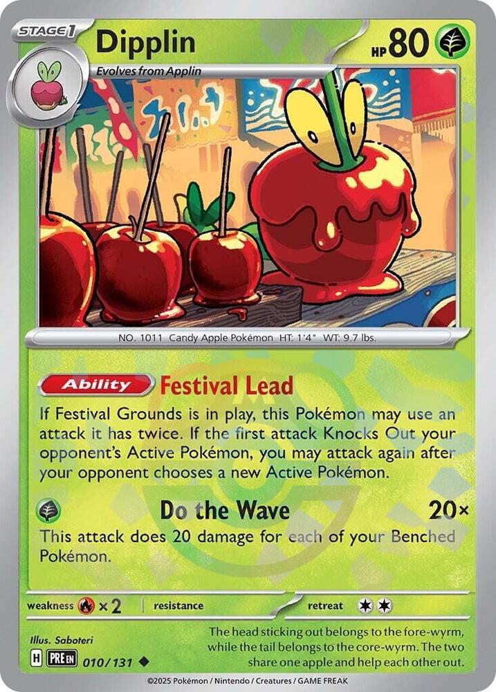 Pokemon Dipplin (Master Ball) 10/131 Prismatic Evolutions