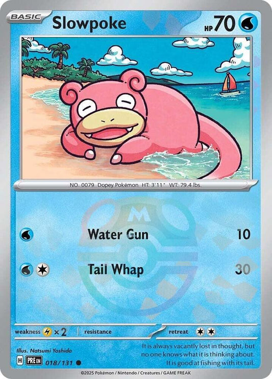 Pokemon Slowpoke (Master Ball) 18/131 Prismatic Evolutions
