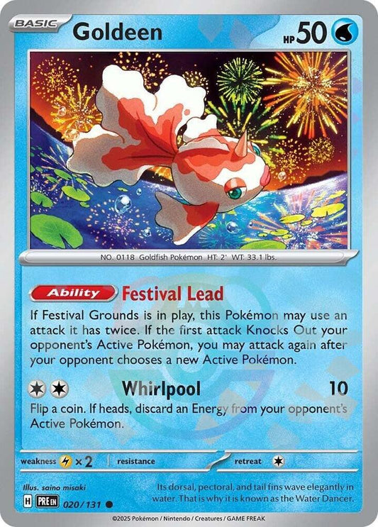 Pokemon Goldeen (Master Ball) 20/131 Prismatic Evolutions