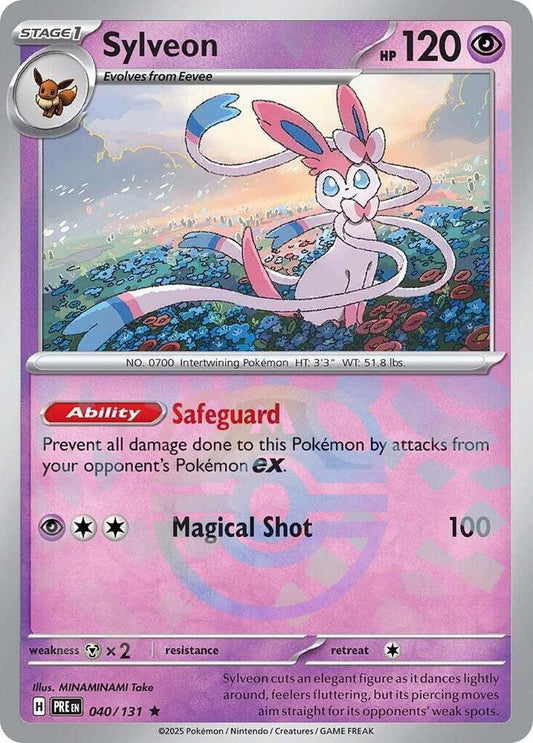 Pokemon Sylveon (Master Ball) 40/131 Prismatic Evolutions