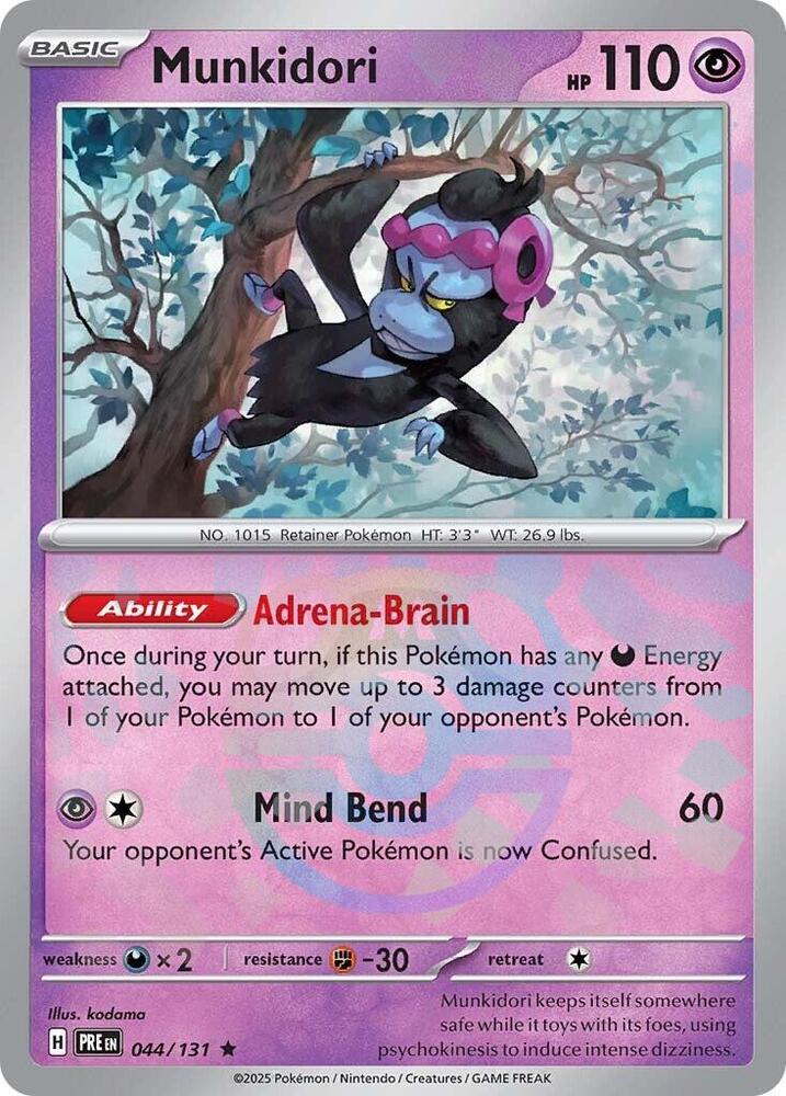 Pokemon Munkidori (Master Ball) 44/131 Prismatic Evolutions