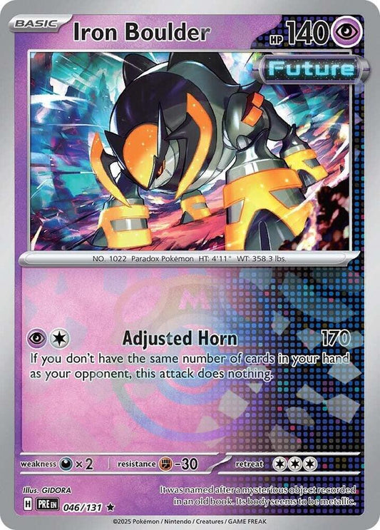 Pokemon Iron Boulder (Master Ball) 46/131 Prismatic Evolutions