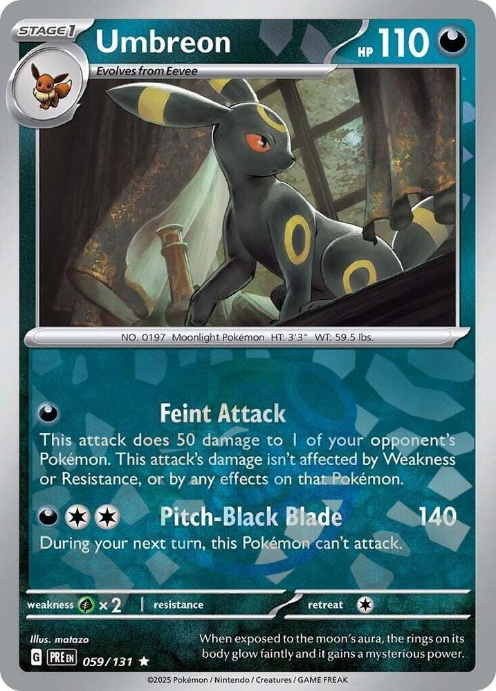 Pokemon Umbreon (Master Ball) 59/131 Prismatic Evolutions
