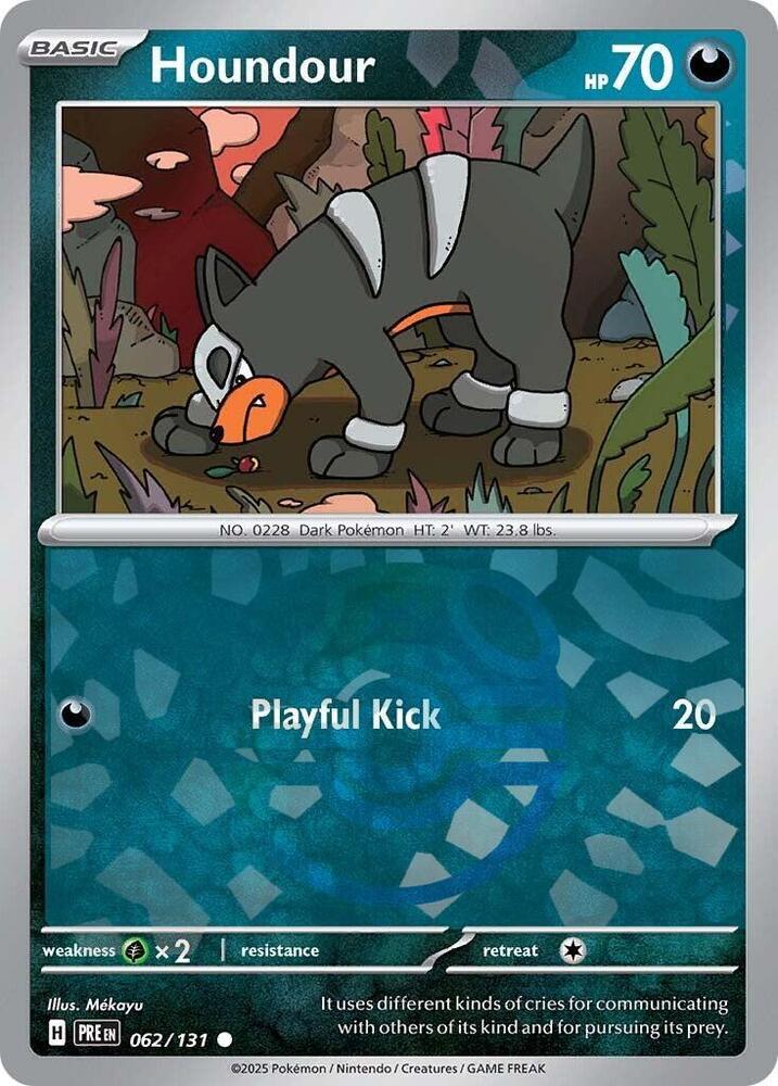 Pokemon Houndour (Master Ball) 62/131 Prismatic Evolutions