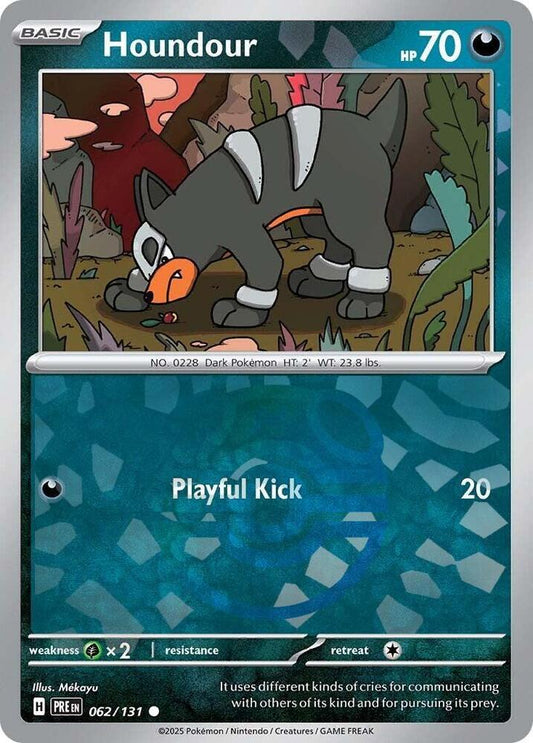 Pokemon Houndour (Master Ball) 62/131 Prismatic Evolutions