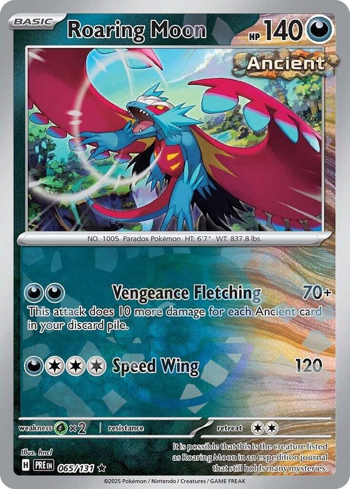 Pokemon Roaring Moon (Master Ball) 65/131 Prismatic Evolutions