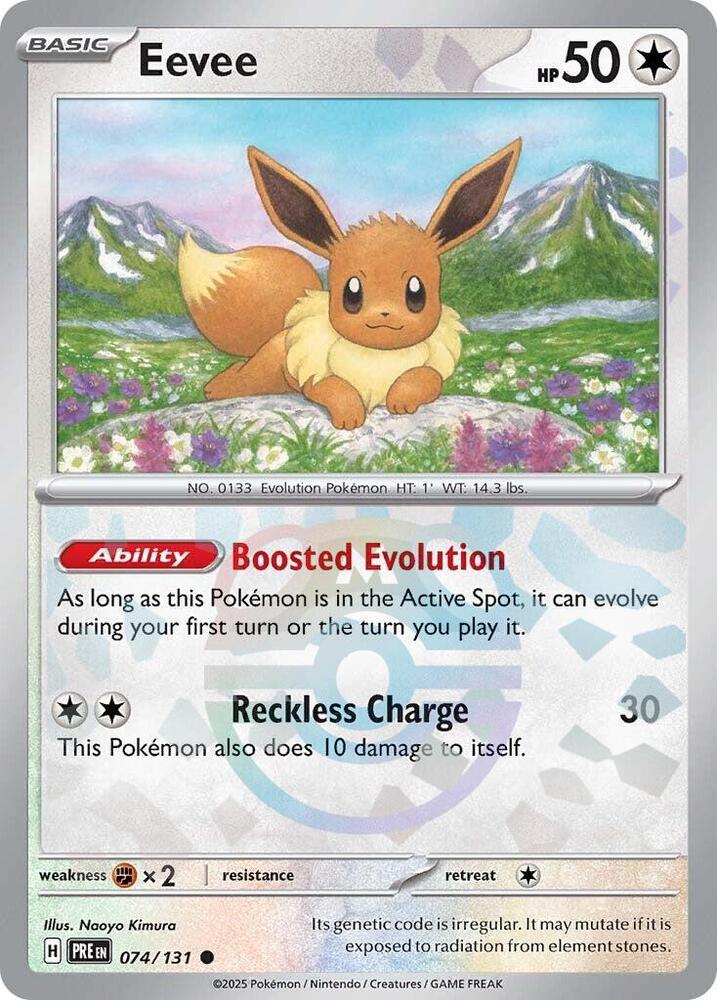 Pokemon Eevee (Master Ball) 74/131 Prismatic Evolutions