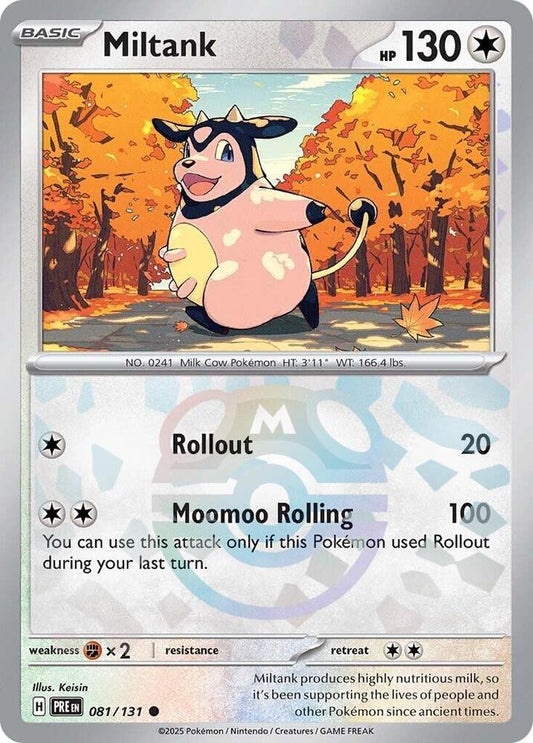 Pokemon Miltank (Master Ball) 81/131 Prismatic Evolutions