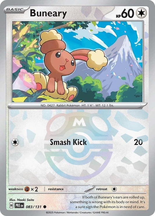 Pokemon Buneary (Master Ball) 83/131 Prismatic Evolutions