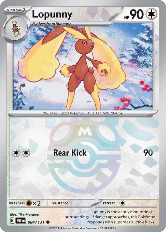Pokemon Lopunny (Master Ball) 84/131 Prismatic Evolutions