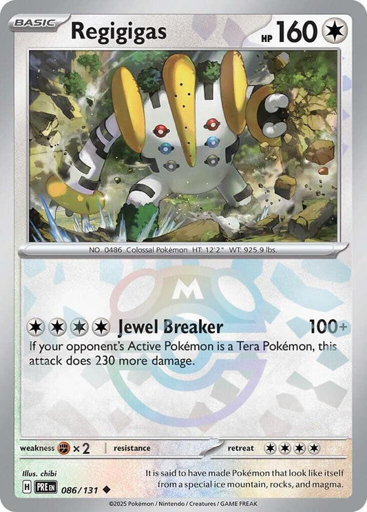 Pokemon Regigigas (Master Ball) 86/131 Prismatic Evolutions