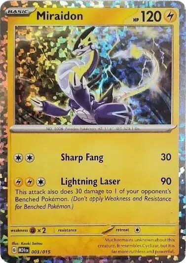Pokemon Miraidon 3/15 McDonald's Collection 2024