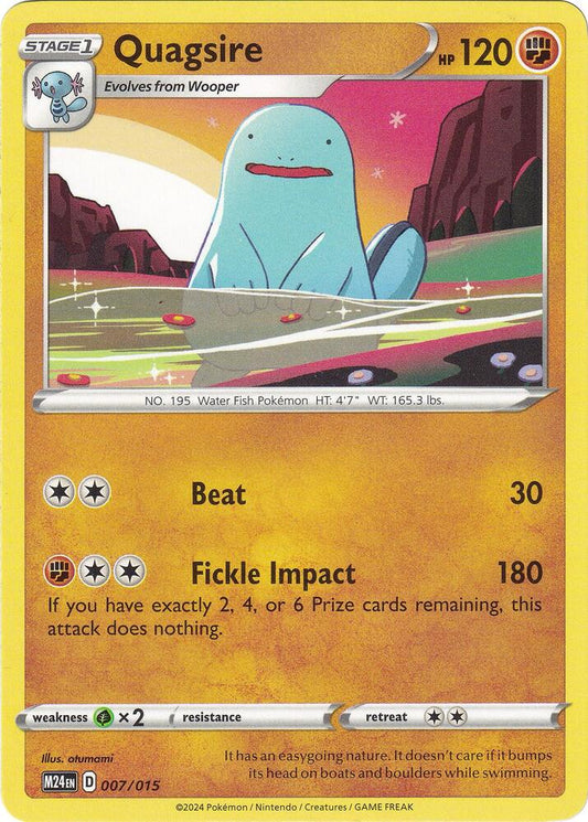 Pokemon Quagsire 7/15 McDonald's Collection 2024