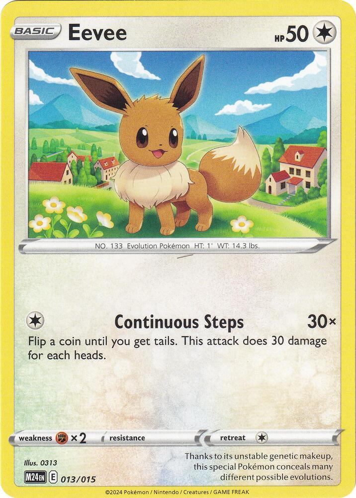 Pokemon Eevee 13/15 McDonald's Collection 2024