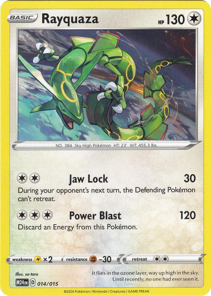 Pokemon Rayquaza 14/15 McDonald's Collection 2024