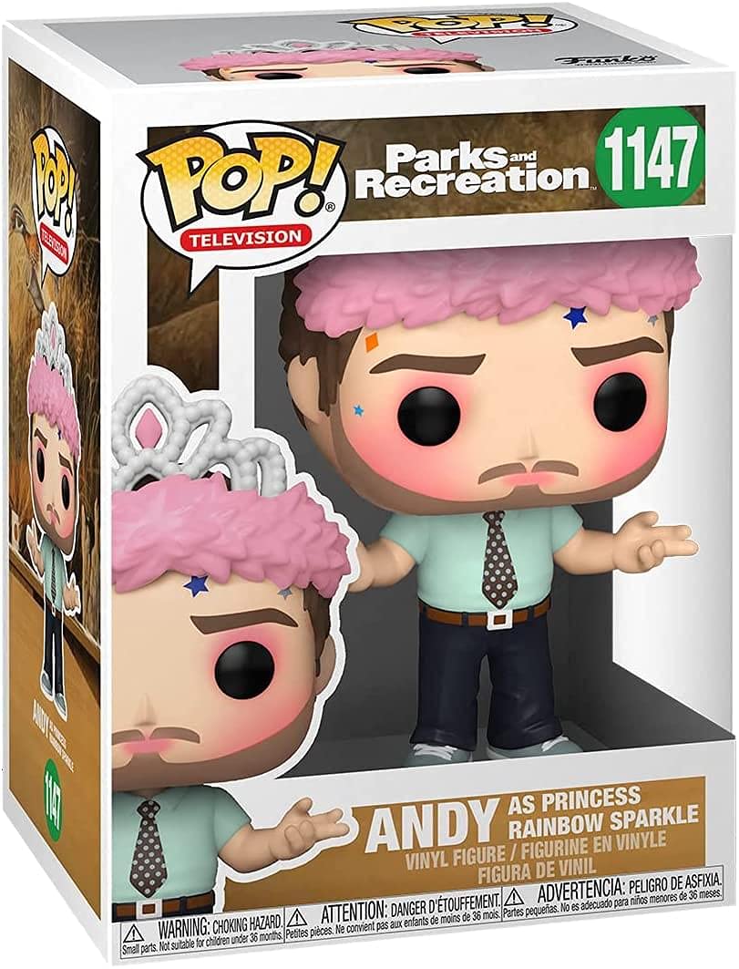 Funko Pop! Parks & Recreation Andy As Princess Rainbow Sparkle #1147
