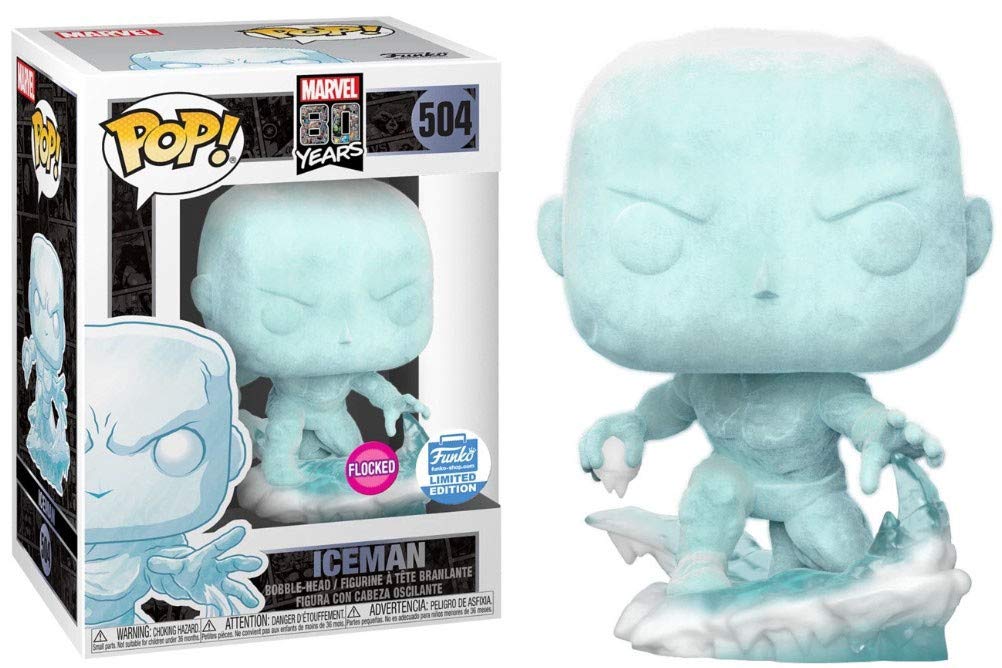 Funko Pop! Marvel 80 Year Anniversary IceMan Flocked #504 Funko Limited Edition