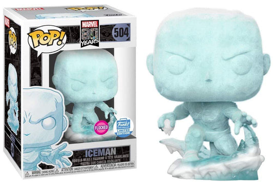 Funko Pop! Marvel 80 Year Anniversary IceMan Flocked #504 Funko Limited Edition