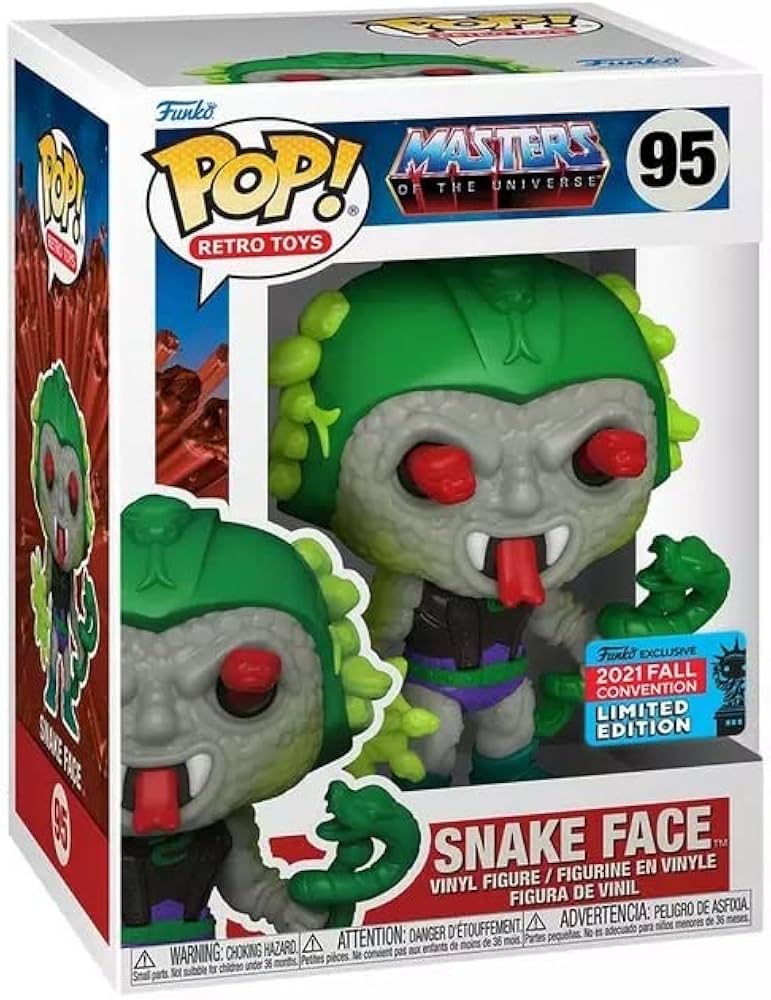 Funko Pop! Retro Toys Master Of The Universe Snake Face #95 NYCC 2021 Limited Edition