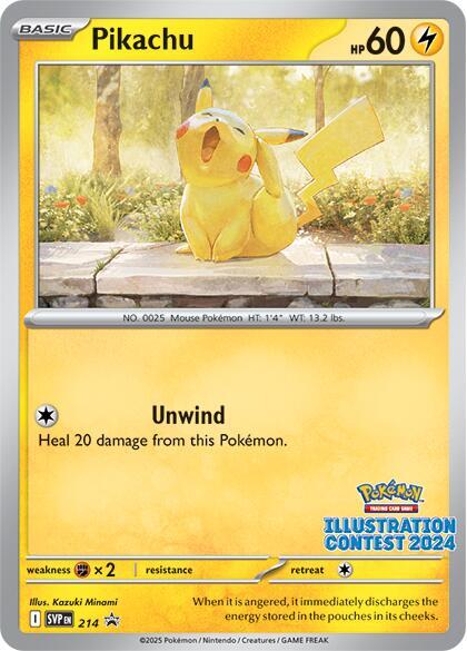 Pokemon Pikachu 214 SVP Black Star Promos
