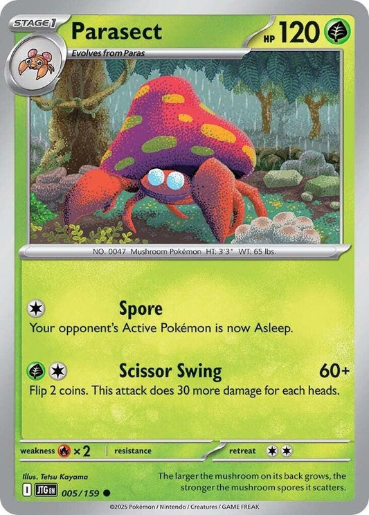Pokemon Parasect 5/159 Journey Together