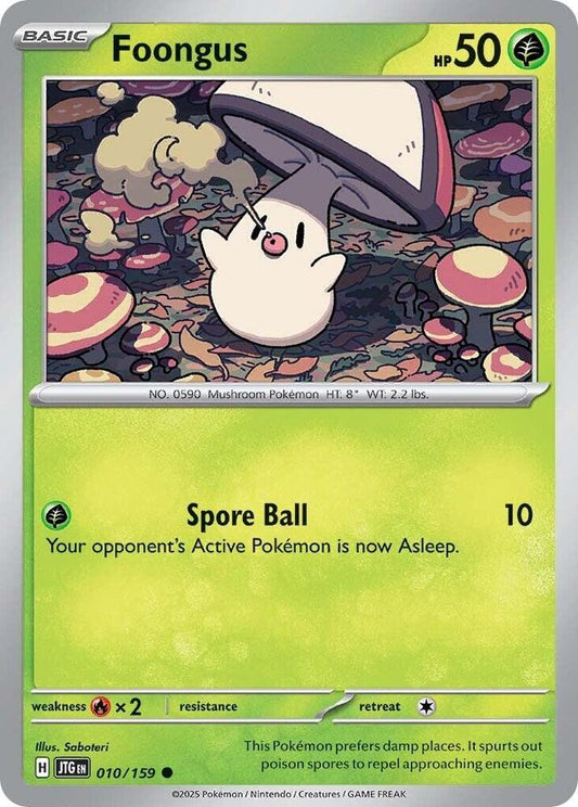 Pokemon Foongus 10/159 Journey Together