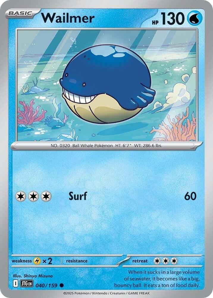 Pokemon Wailmer 40/159 Journey Together