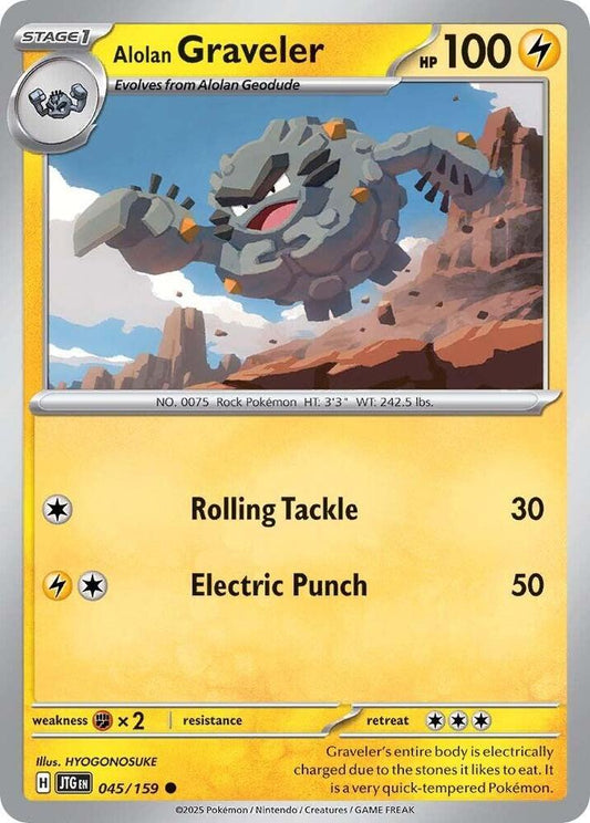Pokemon Alolan Graveler 45/159 Journey Together