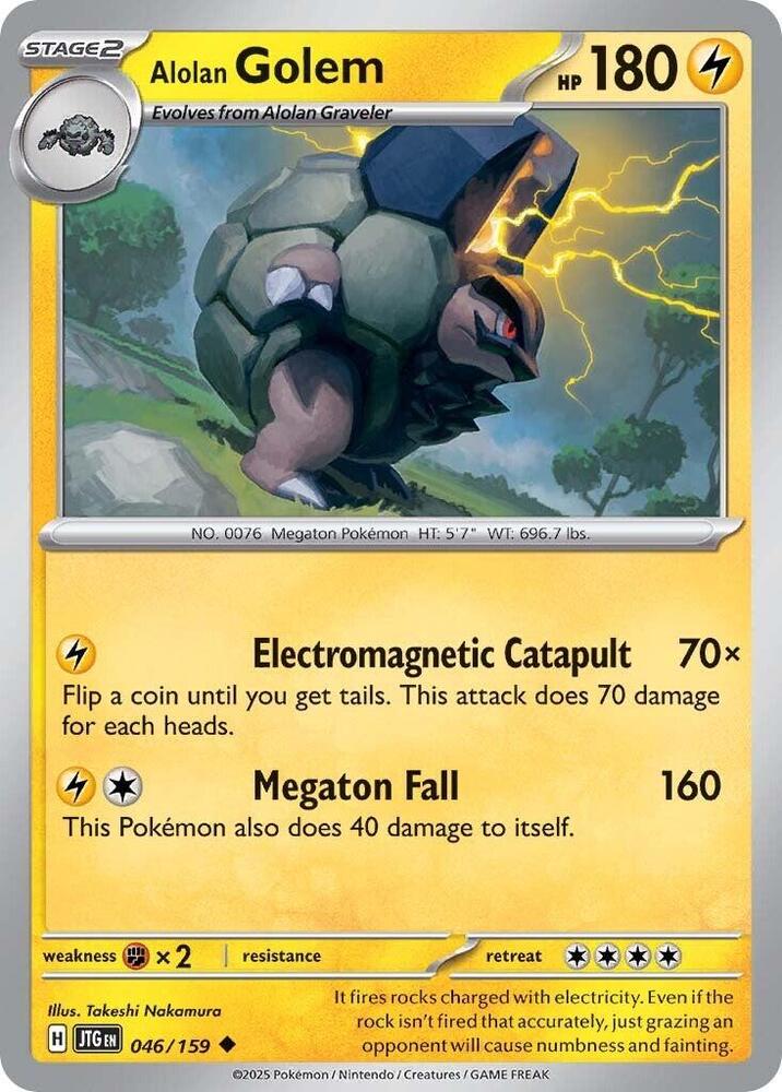 Pokemon Alolan Golem 46/159 Journey Together