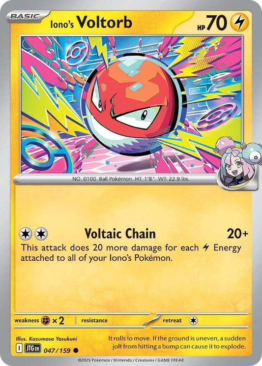 Pokemon Iono's Voltorb 47/159 Journey Together