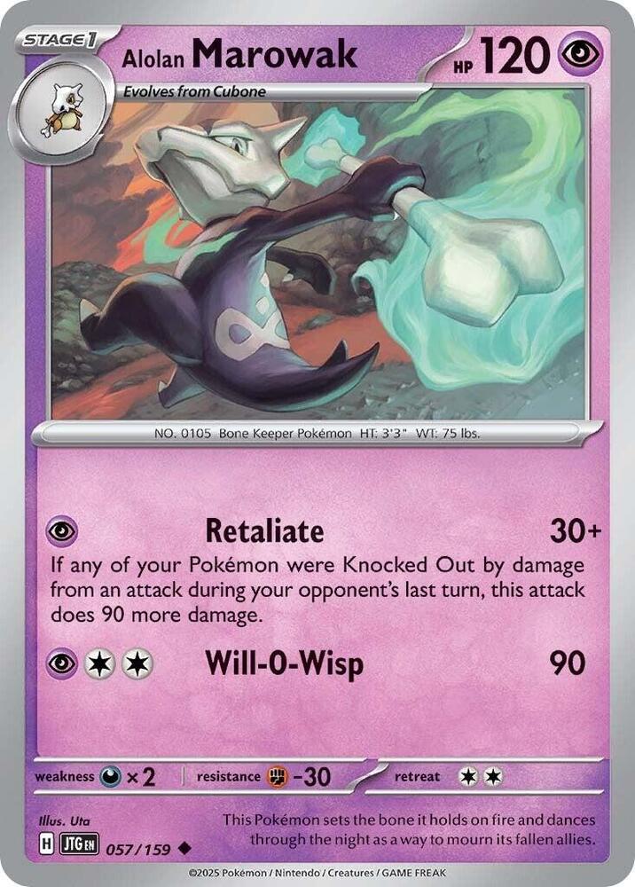 Pokemon Alolan Marowak 57/159 Journey Together