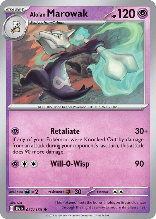 Pokemon Alolan Marowak 57/159 Journey Together