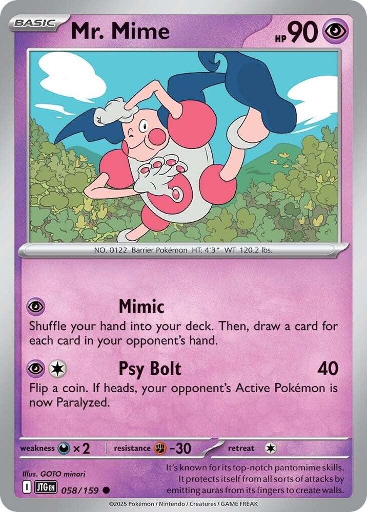 Pokemon Mr. Mime 58/159 Journey Together