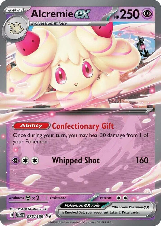 Pokemon Alcremie ex 75/159 Journey Together