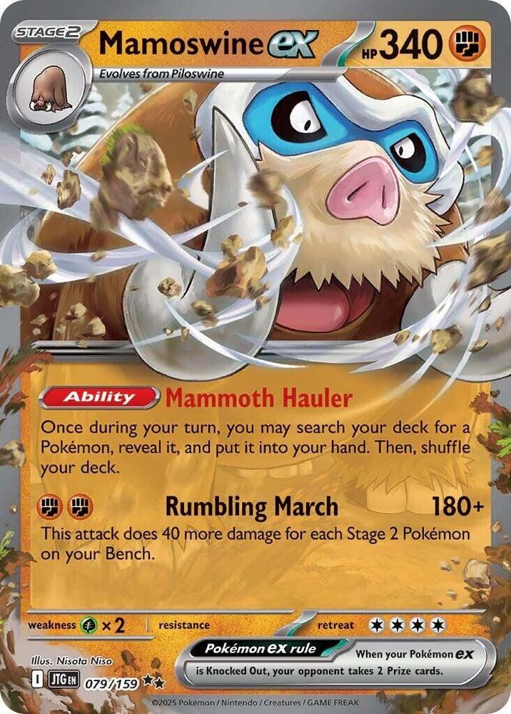 Pokemon Mamoswine ex 79/159 Journey Together