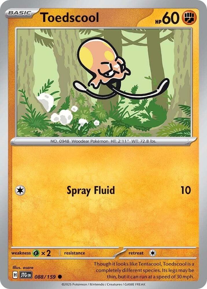 Pokemon Toedscool 88/159 Journey Together