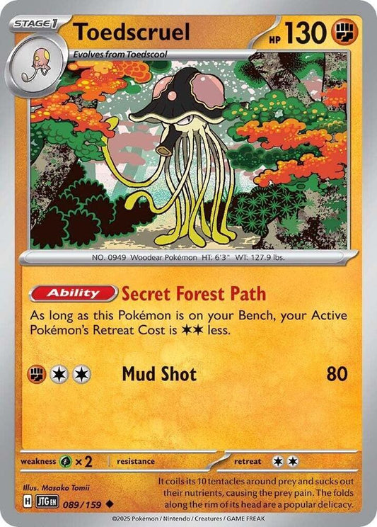 Pokemon Toedscruel 89/159 Journey Together