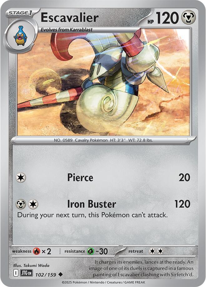 Pokemon Escavalier 102/159 Journey Together