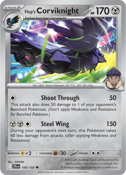 Pokemon Hop's Corviknight 108/159 Journey Together