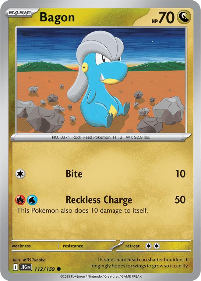 Pokemon Bagon 112/159 Journey Together