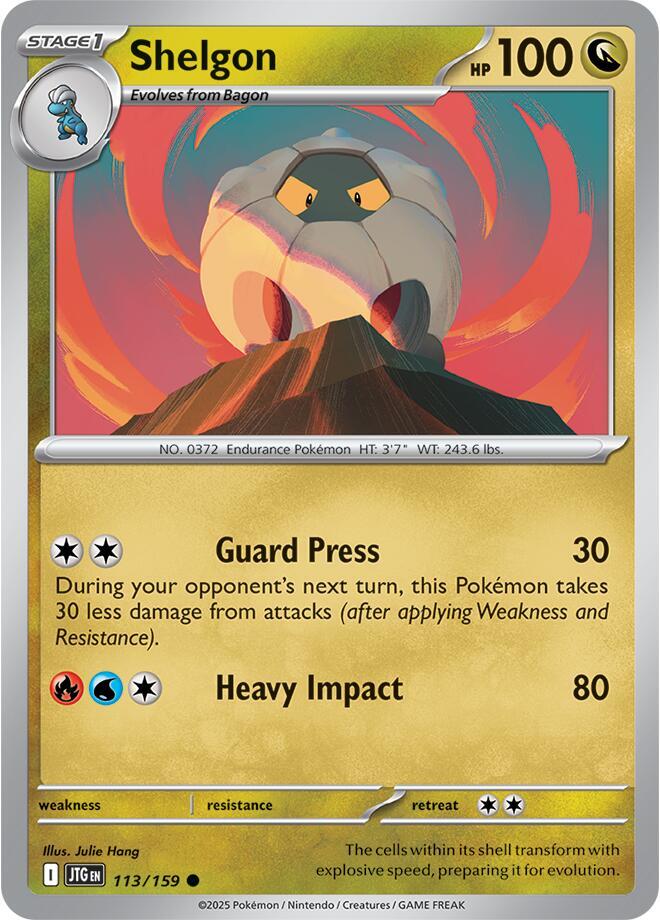 Pokemon Shelgon 113/159 Journey Together