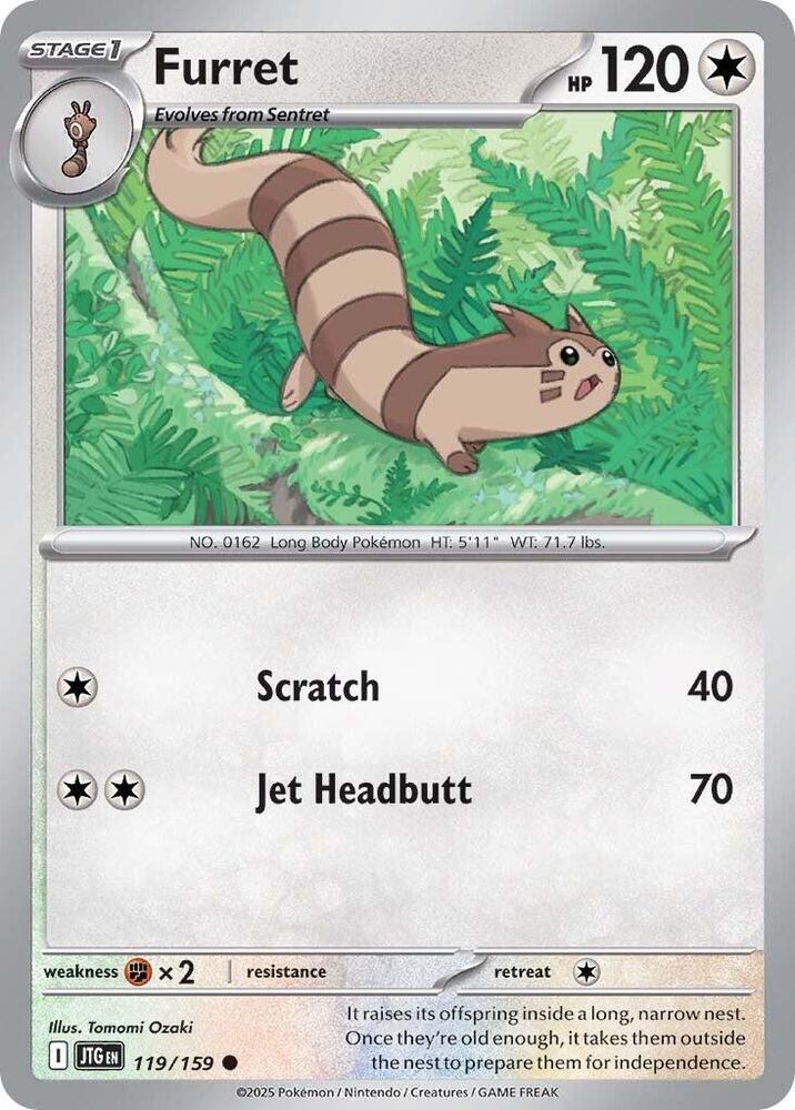 Pokemon Furret 119/159 Journey Together