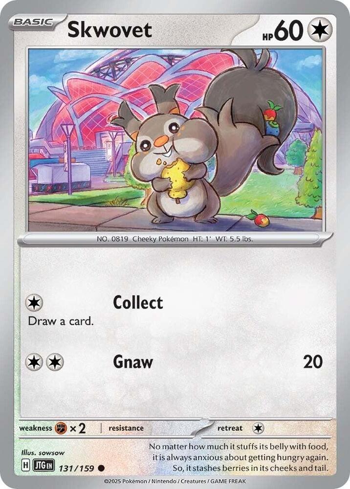 Pokemon Skwovet 131/159 Journey Together