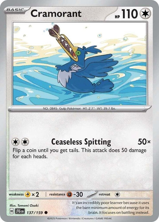 Pokemon Cramorant 137/159 Journey Together