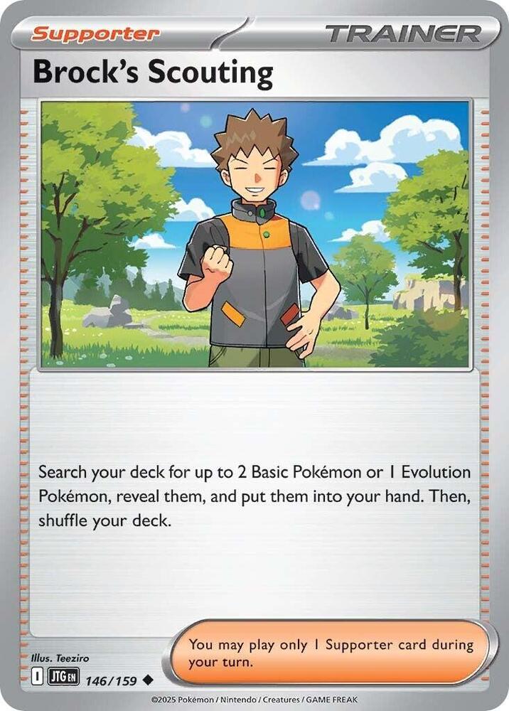 Pokemon Brock's Scouting 146/159 Journey Together