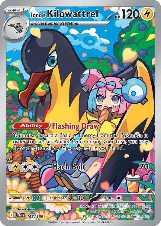 Pokemon Iono's Kilowattrel 163/159 Journey Together
